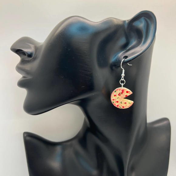 Pizza Earrings - Supreme Pepperoni Pizza - Pizza Slices - Gamer Earrings - Picture 8 of 9
